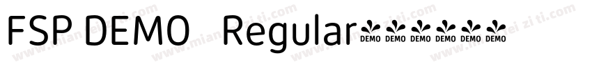 FSP DEMO   Regular字体转换